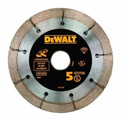 Картинка - Подвійний алмазний диск DeWalt DT3758 125x22.2 мм