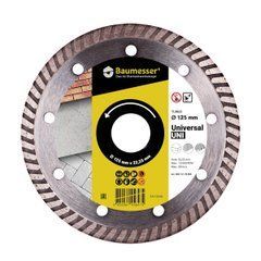 Картинка - Круг алмазный Turbo Universal 125 мм универсальный отрезной диск для УШМ