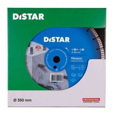Картинка - Круг алмазний вiдрiзний Distar 1A1RSS/C3-W 350x3,2/2,2x25,4-11,5-25-ARPS 40x3,2x10+2 R170 Meteor