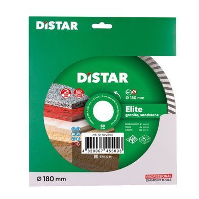Картинка - Круг алмазный отрезной Distar Turbo 180x2,4x9x22,23 Elite