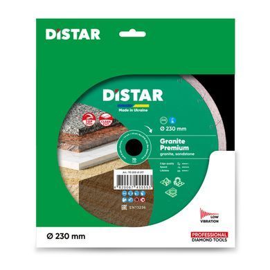 Картинка - Круг алмазний вiдрiзний Distar 1A1R 230x1,9x10x25,4 Granite Premium
